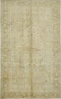 Vintage Turkish Hand-Knotted Rug - 6' 3" x 10'  (75" x 120")