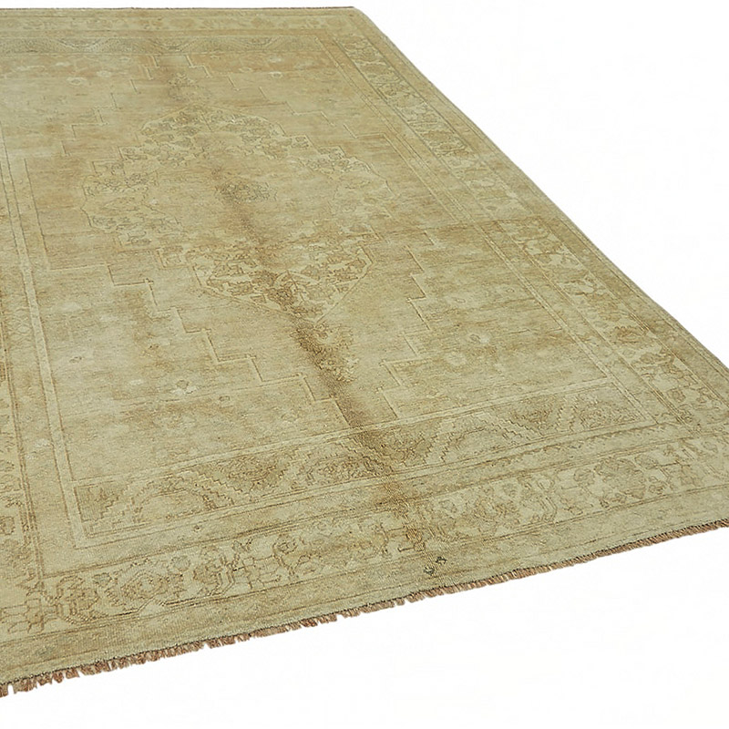 Vintage Turkish Hand-Knotted Rug - 5' 11" x 9' 5" (71" x 113") - K0087586