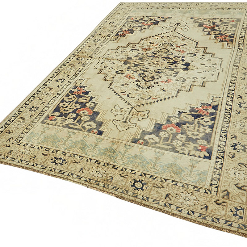 Alfombra Vintage Turca Anudada a Mano - K0087587