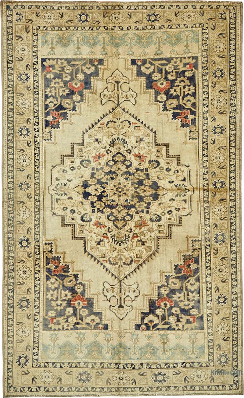 Alfombra Vintage Turca Anudada a Mano - K0087587