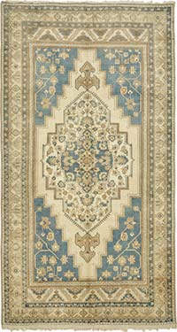 Vintage Turkish Hand-Knotted Rug - 5' 11" x 10' 11" (71" x 131")