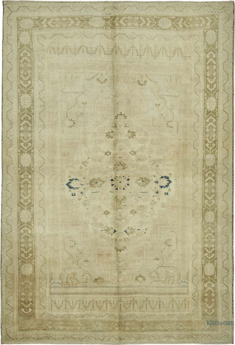 Alfombra Vintage Turca Anudada a Mano - K0087590