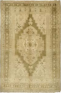 Vintage Turkish Hand-Knotted Rug - 177 cm x 271 cm