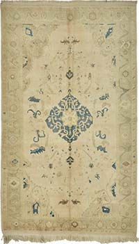 Vintage Turkish Hand-Knotted Rug - 5' 6