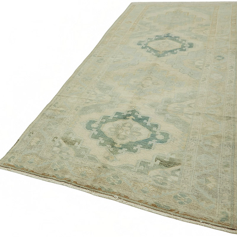 Vintage Turkish Hand-Knotted Rug - 4' 7" x 10' 11" (55" x 131") - K0087599