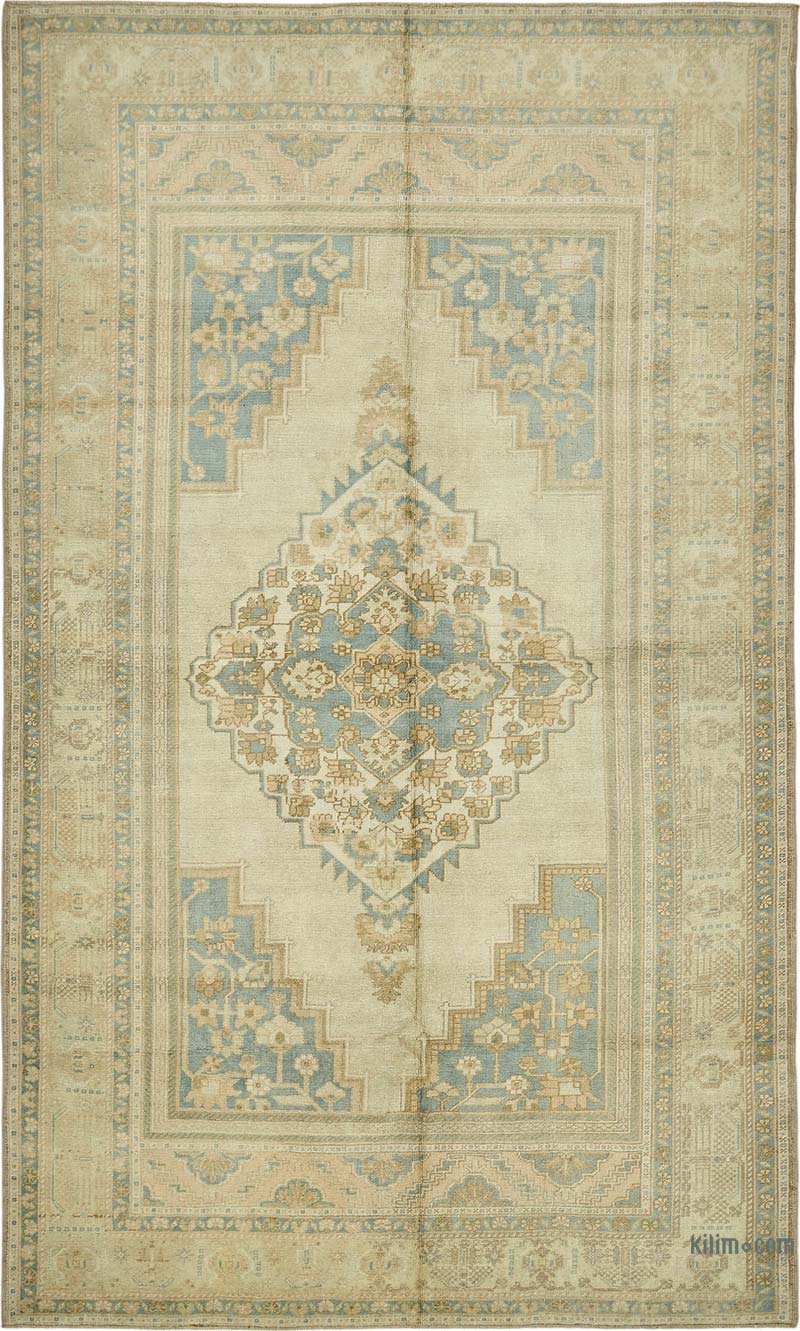 Vintage Turkish Hand-Knotted Rug - 6' 7" x 10' 11" (79" x 131") - K0087600