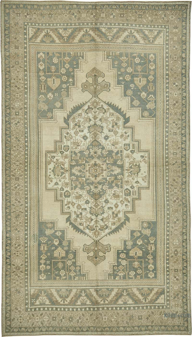 Vintage Turkish Hand-Knotted Rug - 6' 3" x 11'  (75" x 132") - K0087603