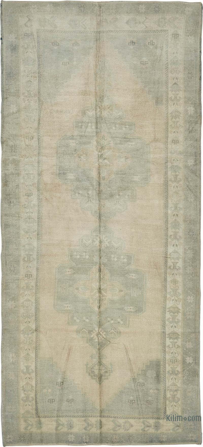 Vintage Turkish Hand-Knotted Rug - 4' 11" x 10' 10" (59" x 130") - K0087605
