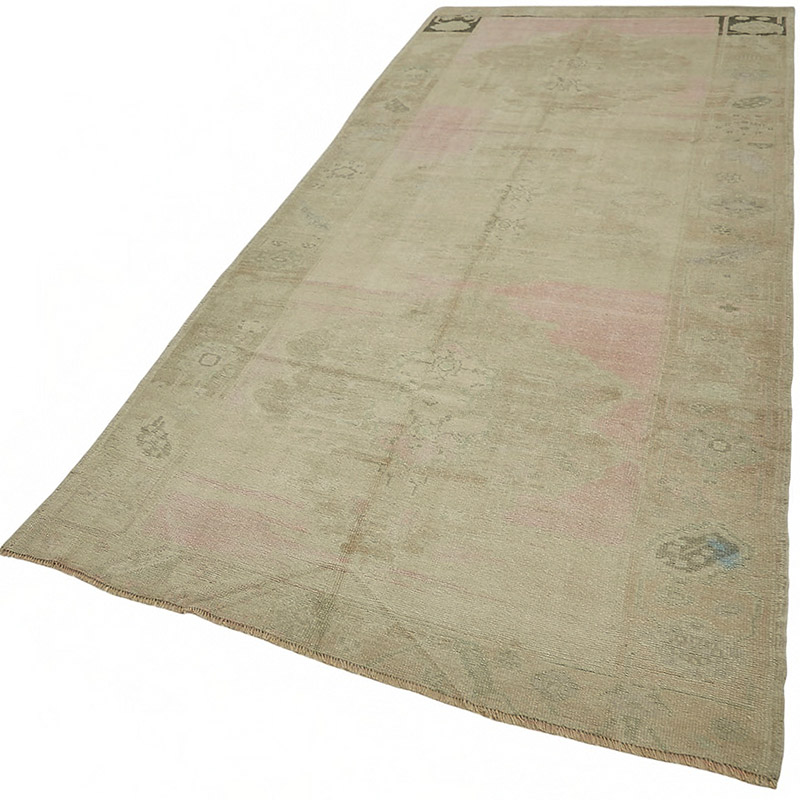 Alfombra Vintage Turca Anudada a Mano - 138 cm x 330 cm - K0087607