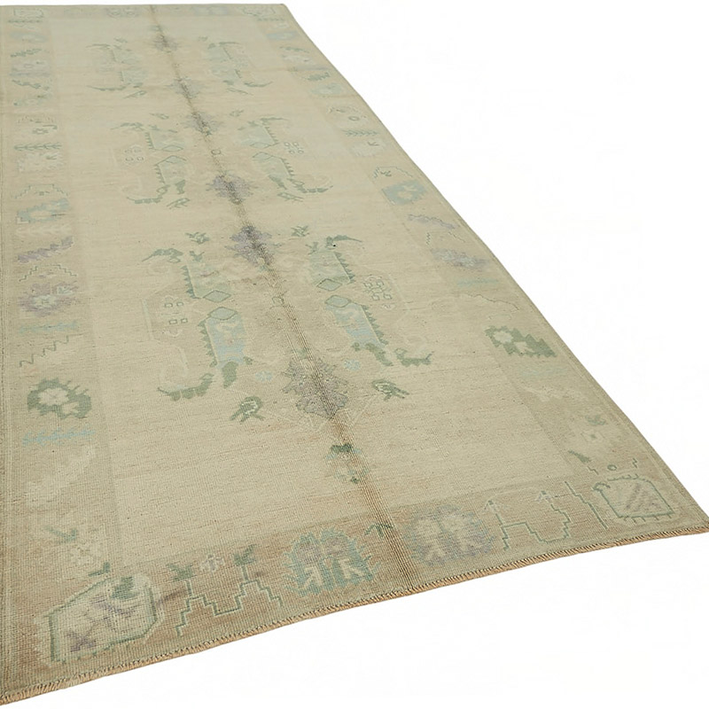 Vintage Turkish Hand-Knotted Rug - 4' 10" x 12'  (58" x 144") - K0087608