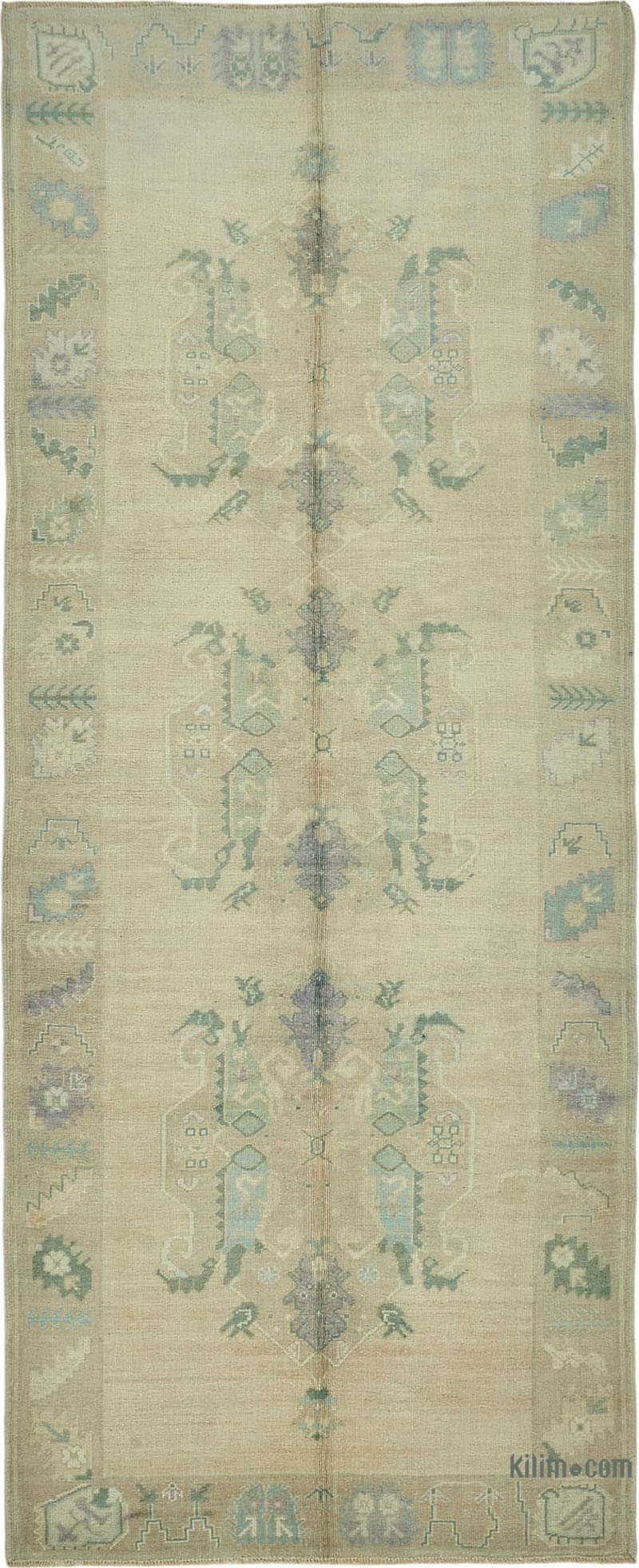 Vintage Turkish Hand-Knotted Rug - 4' 10" x 12'  (58" x 144") - K0087608