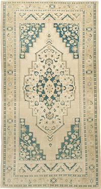 Vintage Turkish Hand-Knotted Rug - 6' 1" x 11' 6" (73" x 138")
