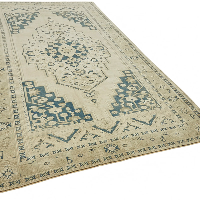 Alfombra Vintage Turca Anudada a Mano - 185 cm x 350 cm - K0087611