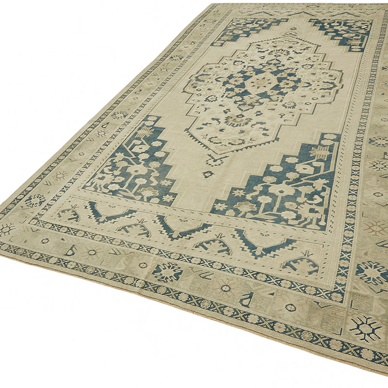 Alfombra Vintage Turca Anudada a Mano - 185 cm x 350 cm - K0087611
