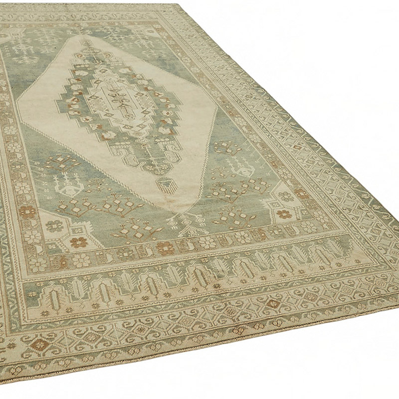 Vintage Turkish Hand-Knotted Rug - 5' 7" x 10'  (67" x 120") - K0087612