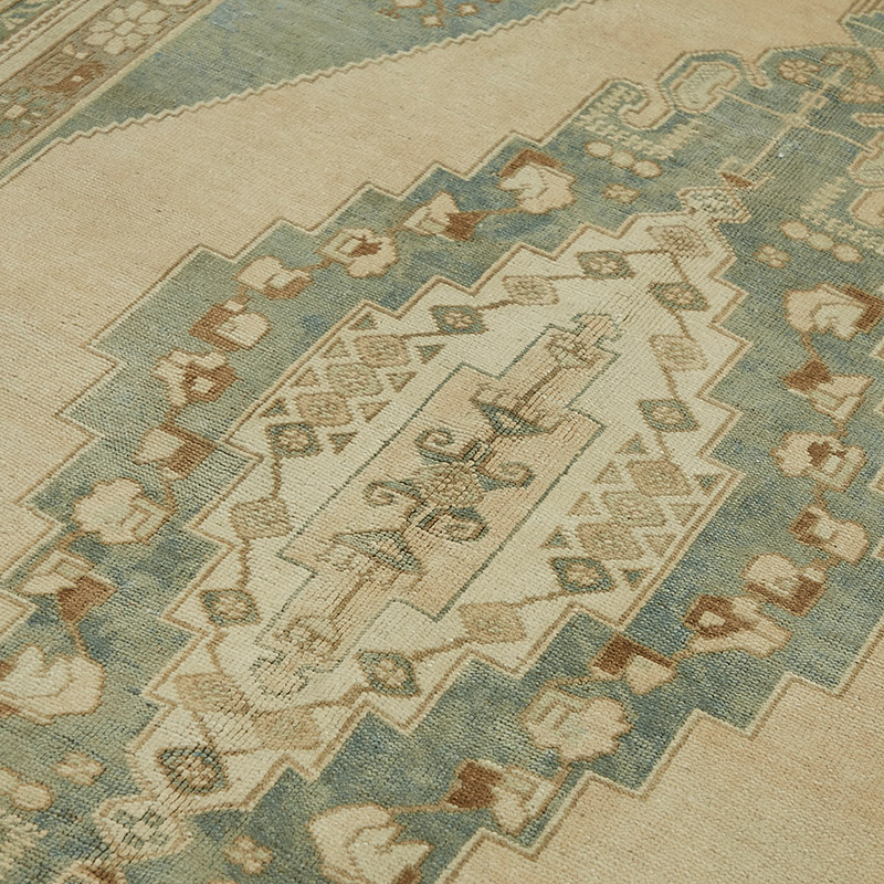Vintage Turkish Hand-Knotted Rug - 5' 7" x 10'  (67" x 120") - K0087612