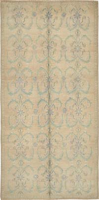 Vintage Turkish Hand-Knotted Rug - 4' 10" x 9' 9" (58" x 117")