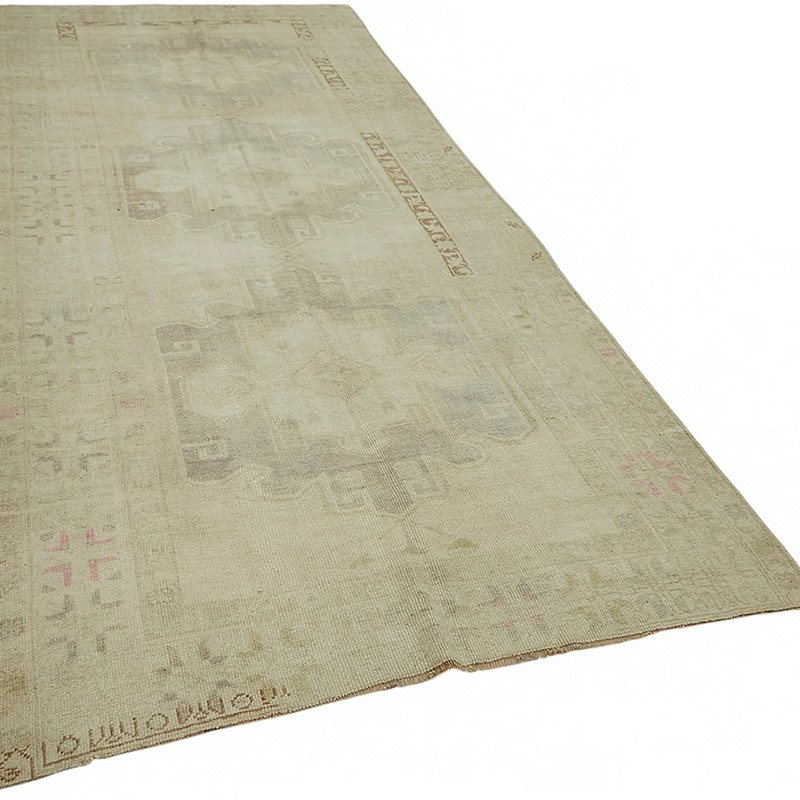 Vintage Turkish Hand-Knotted Rug - 4' 10" x 12' 2" (58" x 146") - K0087614