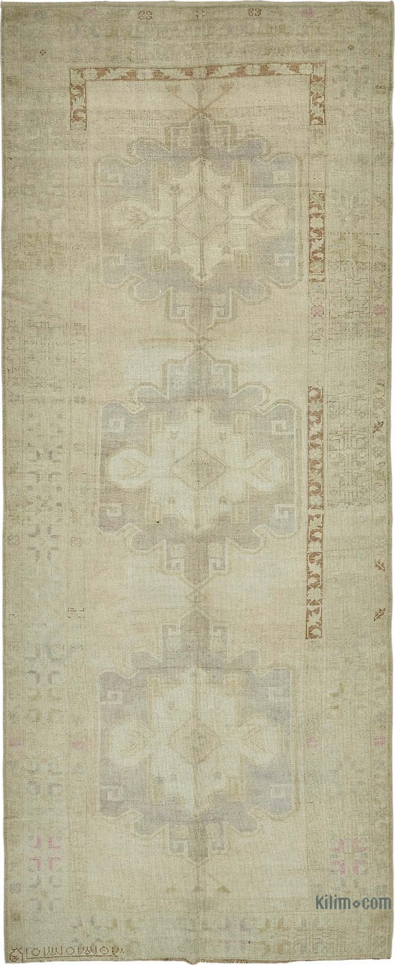 Vintage Turkish Hand-Knotted Rug - 4' 10" x 12' 2" (58" x 146") - K0087614