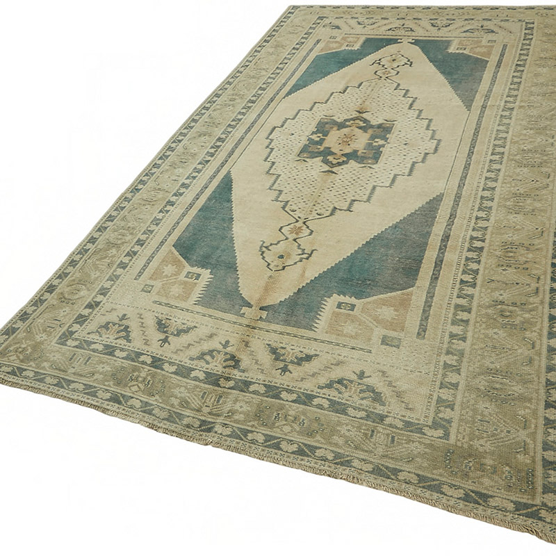 Alfombra Vintage Turca Anudada a Mano - 182 cm x 332 cm - K0087615