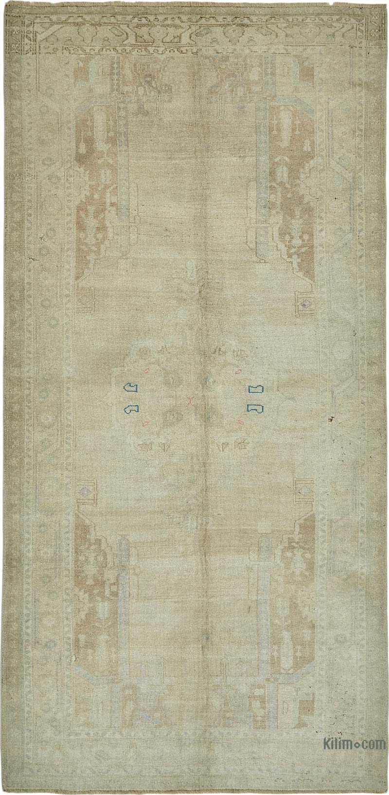 Vintage Turkish Hand-Knotted Rug - 5' 1" x 10' 7" (61" x 127") - K0087618
