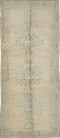 Vintage Turkish Hand-Knotted Rug - 5' 5" x 12' 4" (65" x 148")