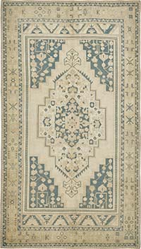 Vintage Turkish Hand-Knotted Rug - 6' 8" x 11' 8" (80" x 140")