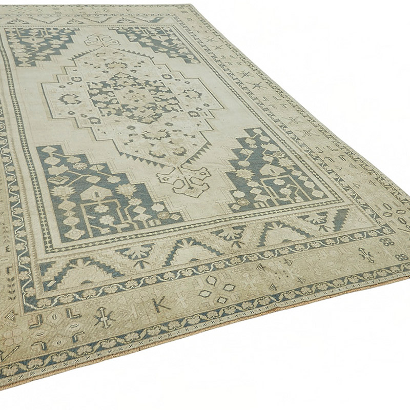 El Dokuma Vintage Halı - 202 cm x 355 cm - K0087620