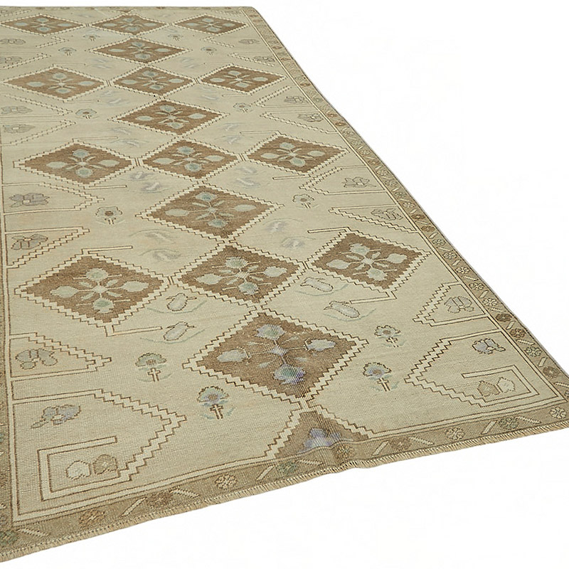 Alfombra Vintage Turca Anudada a Mano - 148 cm x 314 cm - K0087623