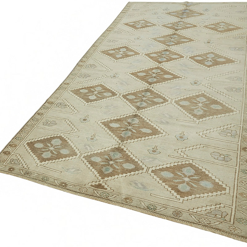 Alfombra Vintage Turca Anudada a Mano - 148 cm x 314 cm - K0087623