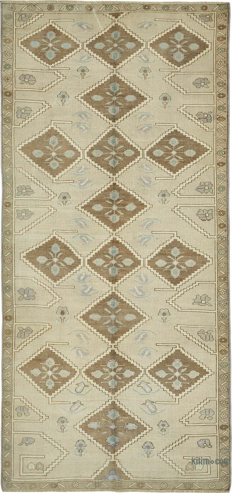 Alfombra Vintage Turca Anudada a Mano - 148 cm x 314 cm - K0087623