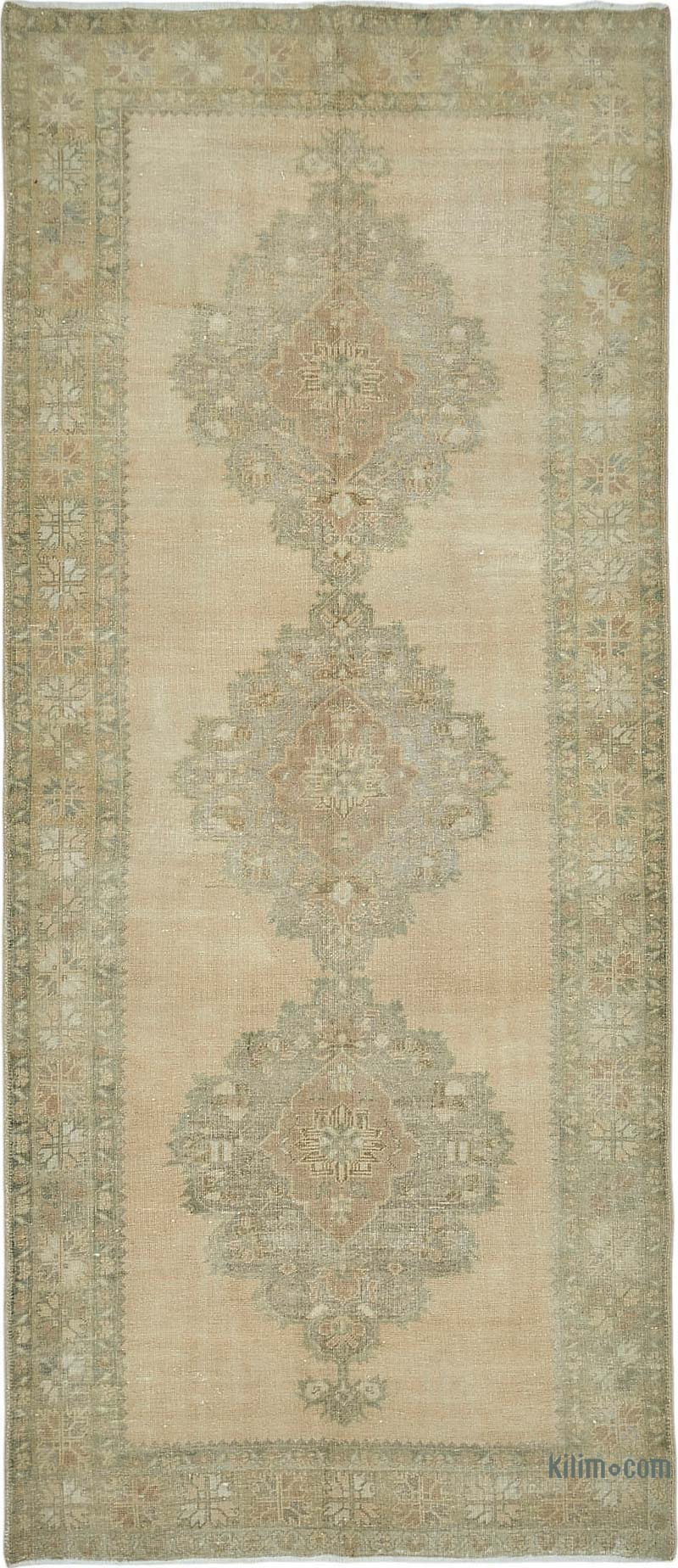 Vintage Turkish Hand-Knotted Rug - 5' 2" x 11' 10" (62" x 142") - K0087624