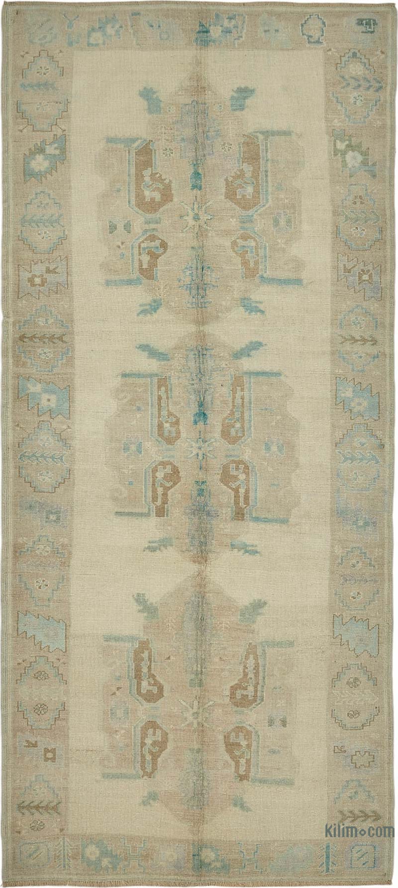 Vintage Turkish Hand-Knotted Rug - 5' 5" x 11' 8" (65" x 140") - K0087626