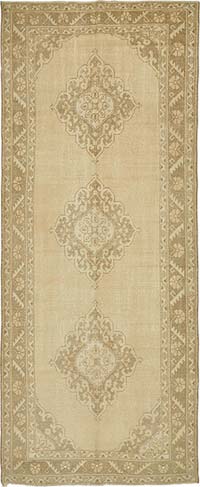 Vintage Turkish Hand-Knotted Rug - 4' 7" x 11' 6" (55" x 138")