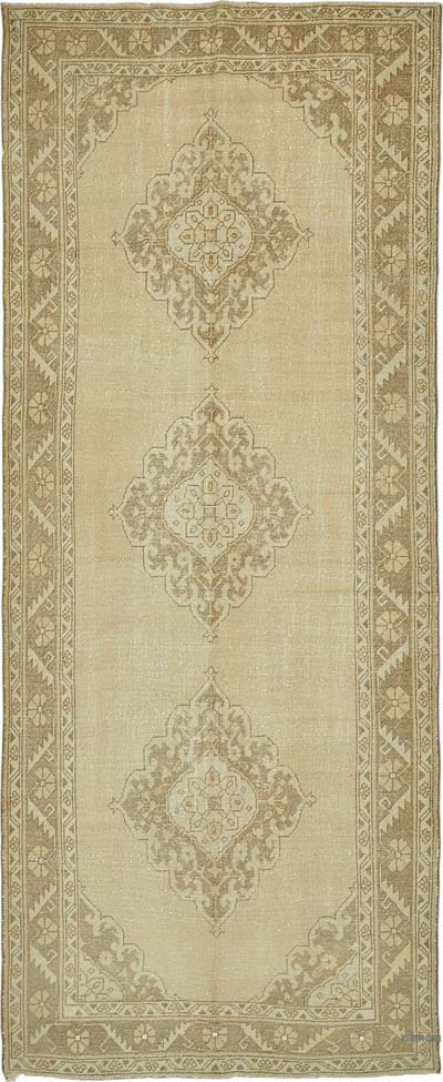 Vintage Turkish Hand-Knotted Rug - 4' 7" x 11' 6" (55" x 138")