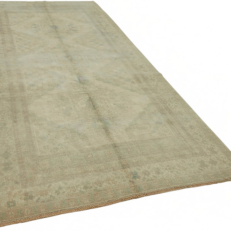 Alfombra Vintage Turca Anudada a Mano - 157 cm x 337 cm - K0087629