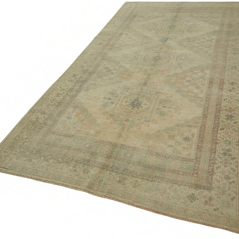 Alfombra Vintage Turca Anudada a Mano - 157 cm x 337 cm - K0087629