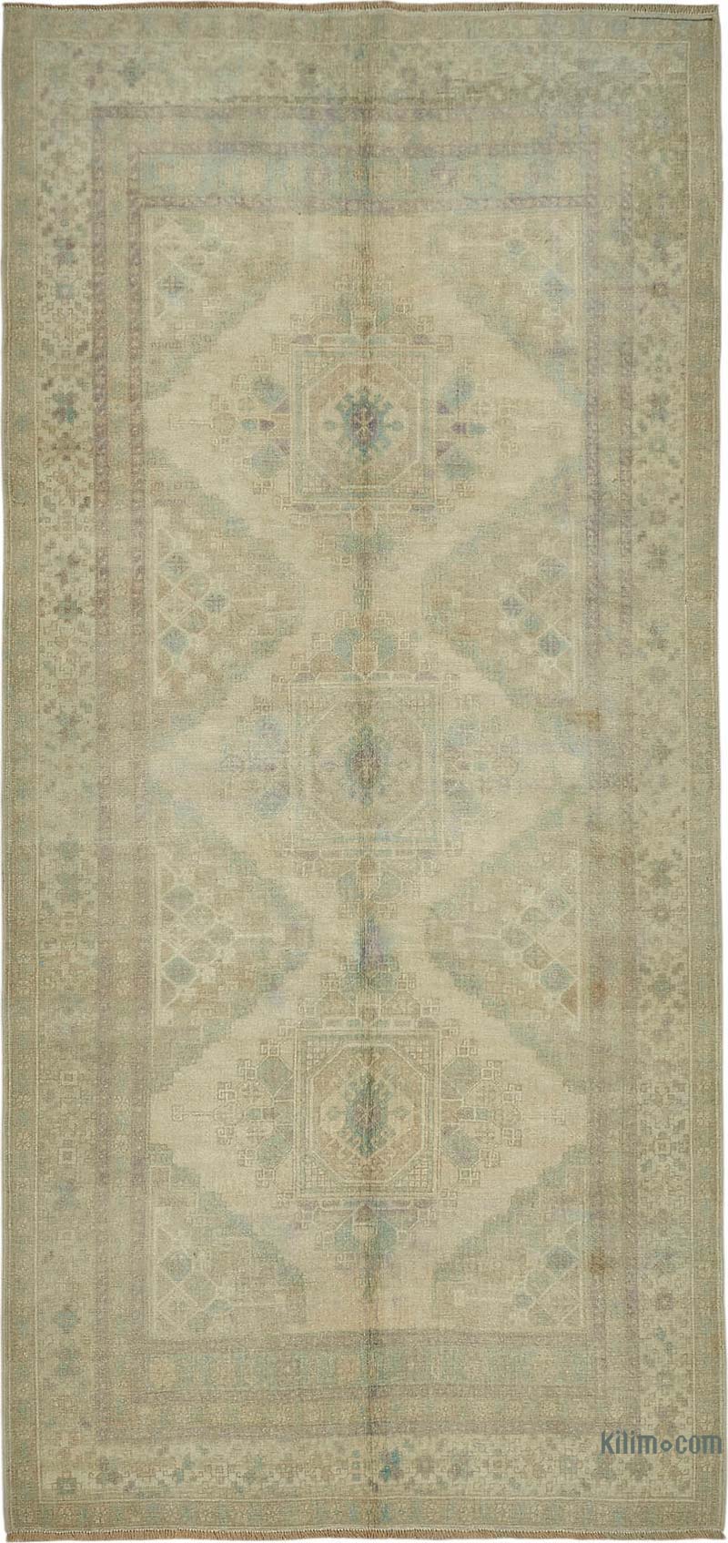 Alfombra Vintage Turca Anudada a Mano - 157 cm x 337 cm - K0087629