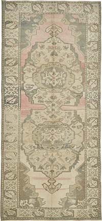 El Dokuma Vintage Halı - 157 cm x 341 cm
