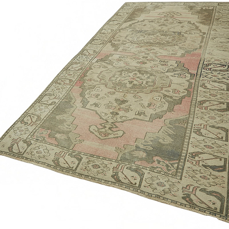 Vintage Turkish Hand-Knotted Rug - 5' 2" x 11' 2" (62" x 134") - K0087633