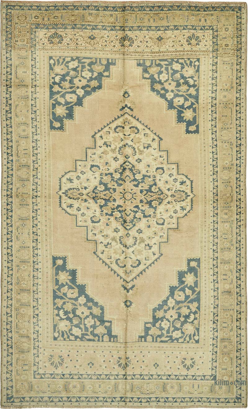 Alfombra Vintage Turca Anudada a Mano - K0087635