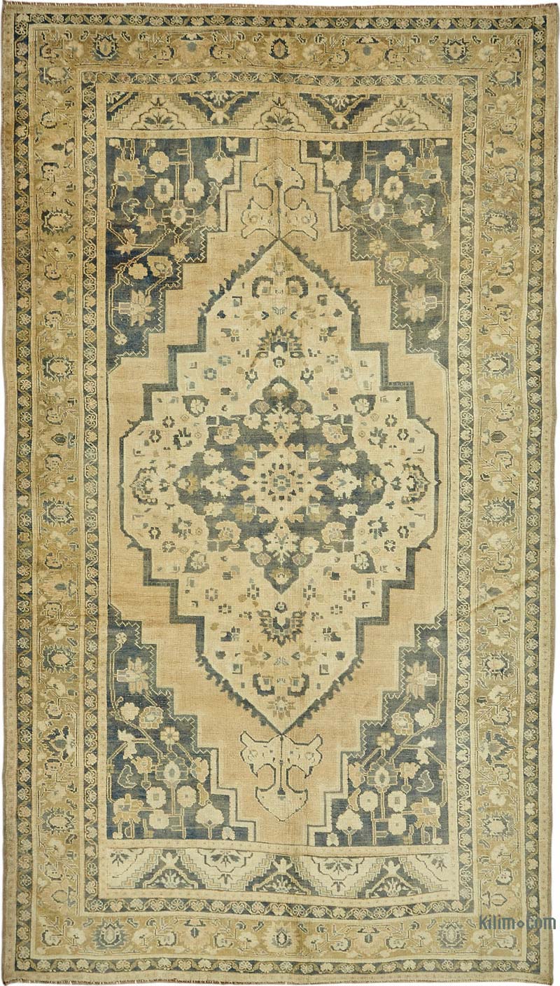 Alfombra Vintage Turca Anudada a Mano - K0087636