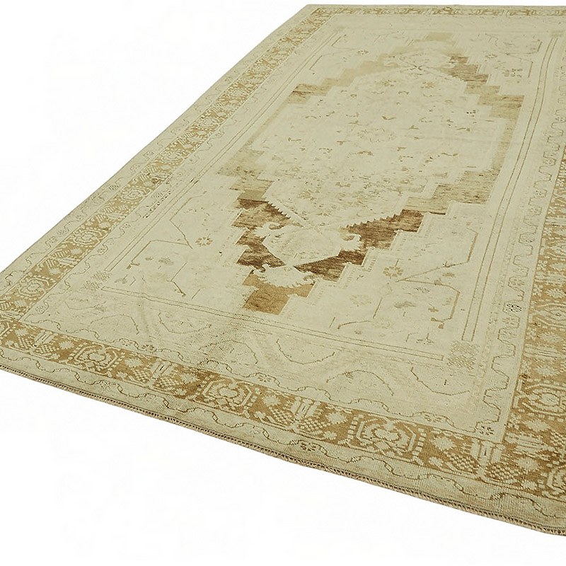 Vintage Turkish Hand-Knotted Rug - 6' 7" x 11' 9" (79" x 141") - K0087637