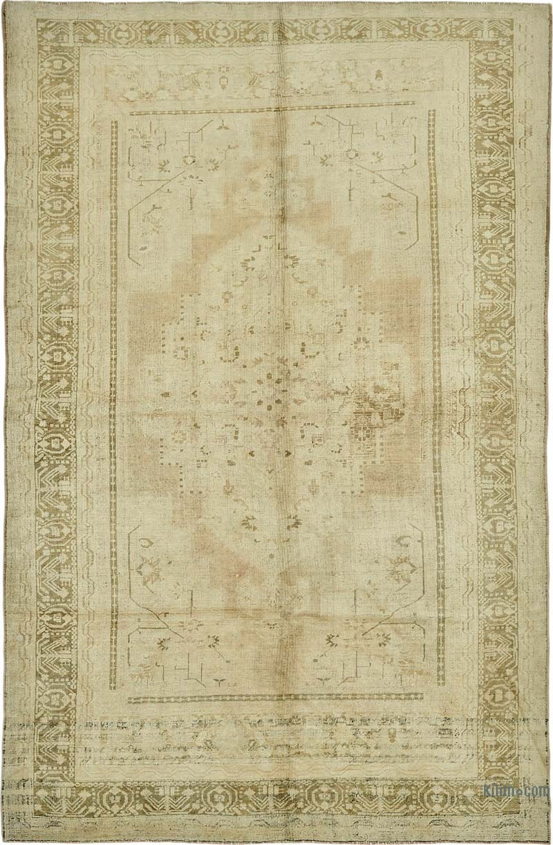 Vintage Turkish Hand-Knotted Rug - 7' 9" x 11' 11" (93" x 143") - K0087638