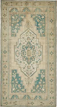 El Dokuma Vintage Halı - 190 cm x 356 cm