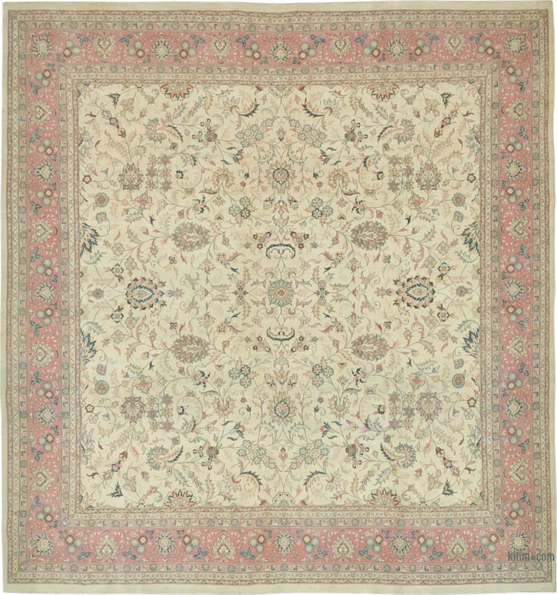 Alfombra Oriental Vintage Anudada a Mano - 360 cm x 380 cm - K0087648