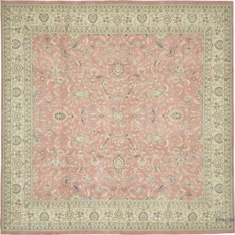 Vintage Hand-Knotted Oriental Rug - 11' 10" x 11' 11" (142" x 143") - K0087649