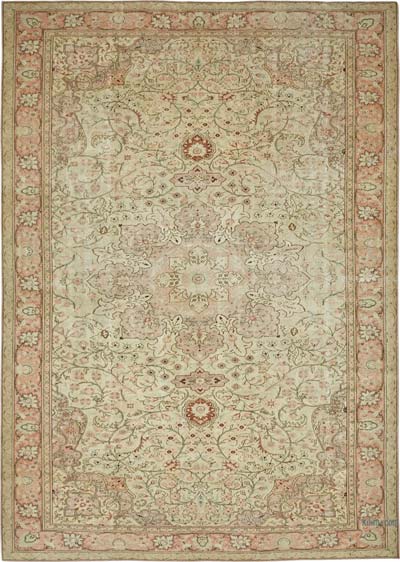 Vintage Hand-Knotted Oriental Rug - 10' 2" x 14' 4" (122" x 172")