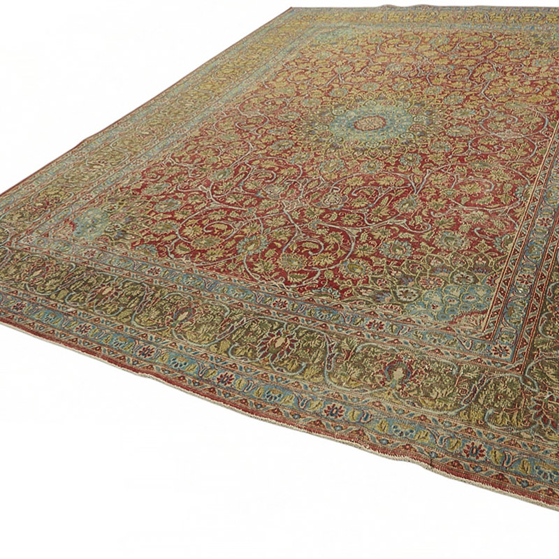 Vintage Hand-Knotted Oriental Rug - 9' 6" x 12' 7" (114" x 151") - K0087652
