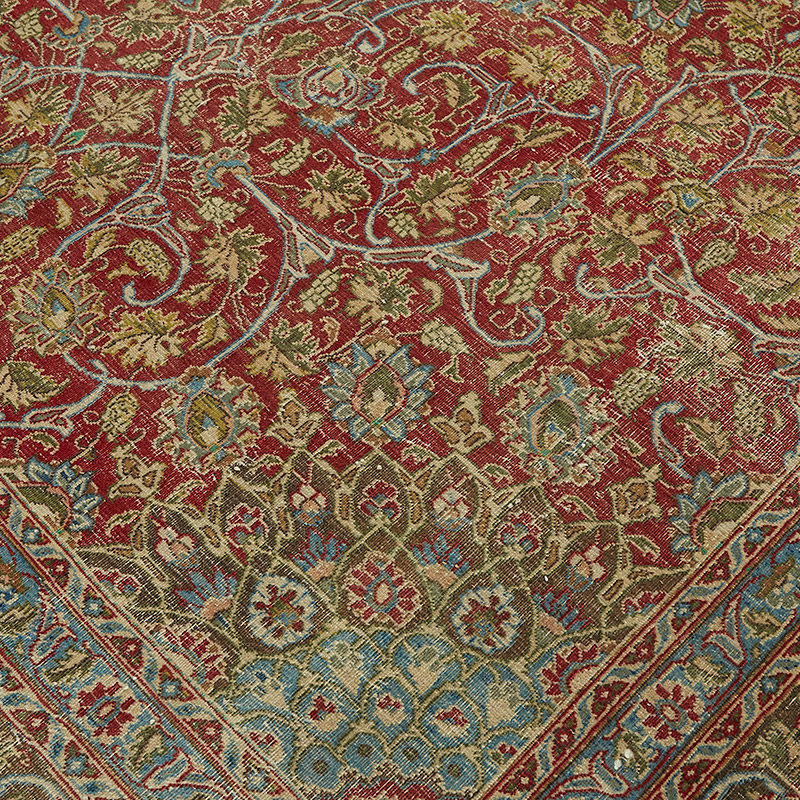 Vintage Hand-Knotted Oriental Rug - 9' 6" x 12' 7" (114" x 151") - K0087652